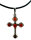 Silber-Kreuz mit Bernstein - Einzelstück